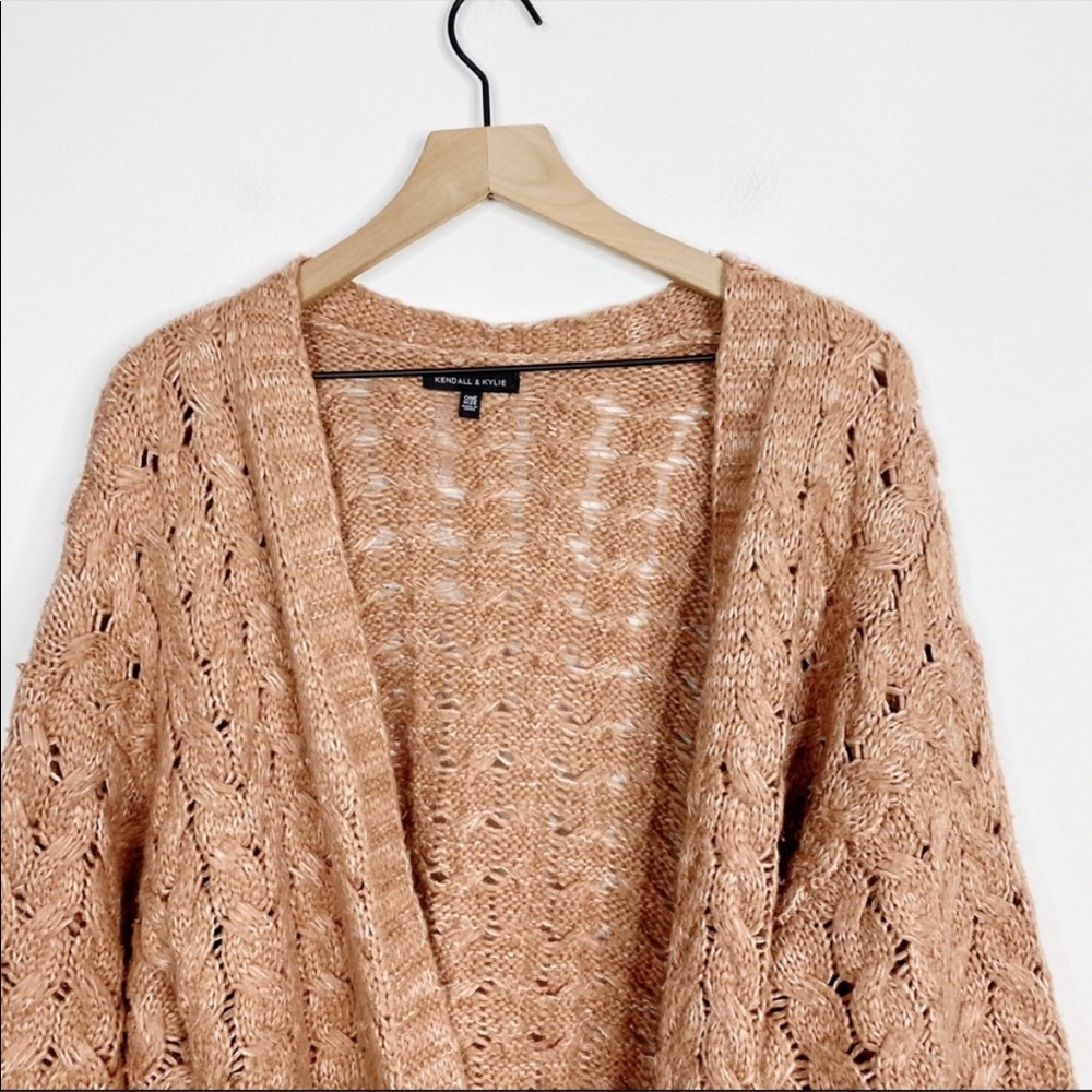 kendall and kylie open cardigan sweater - Picture 4 of 8